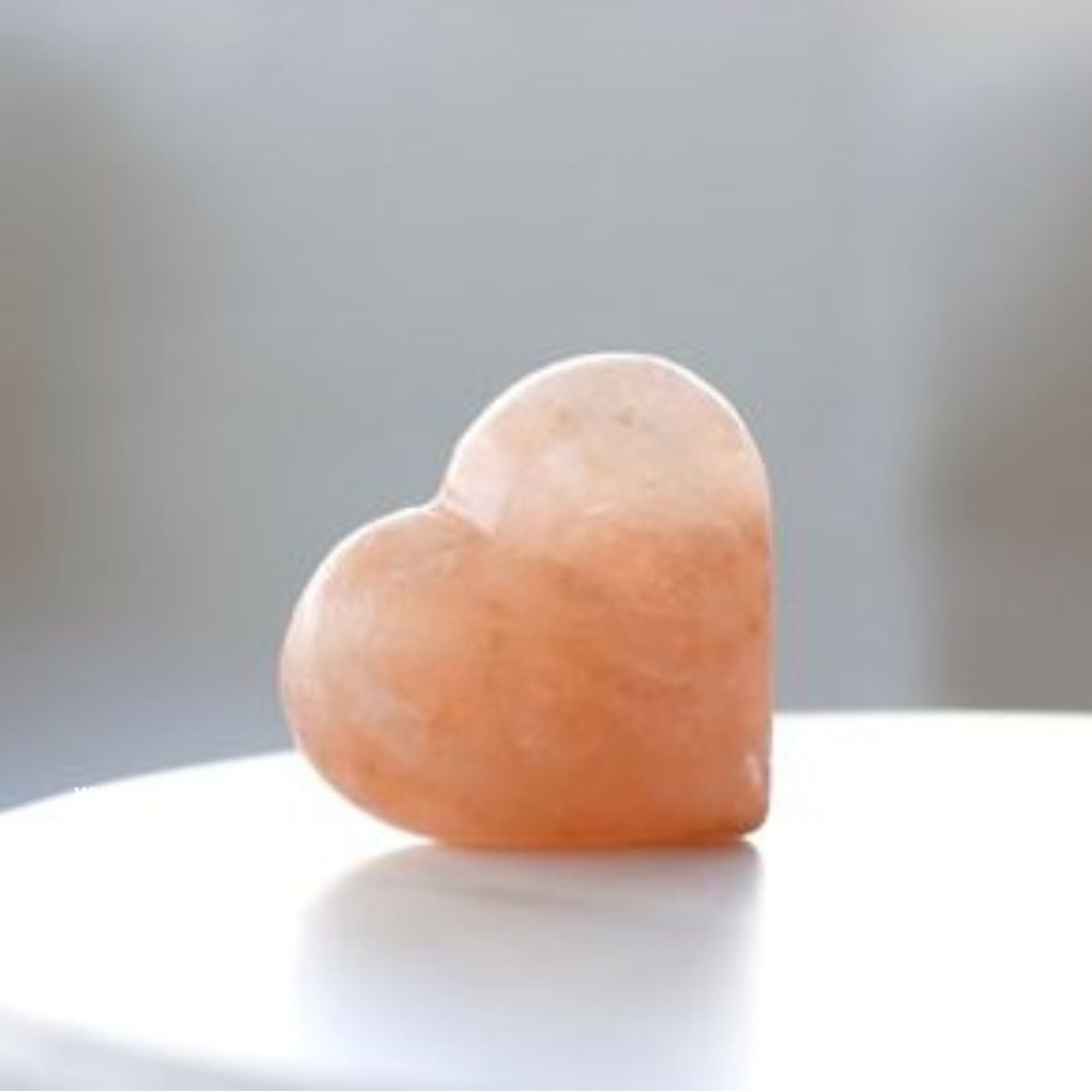 Saltability Himalayan Heart Shaped Massage Salt Stone Red gift bag NWT